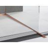 Mexen Line-B Abschlussprofil für Glas 120 cm rechts, gebürstetes Kupfer - 186504120R