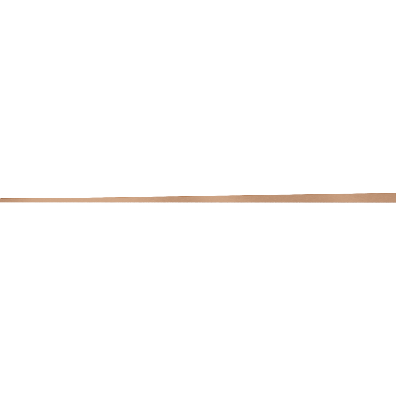 Mexen Line-B Gefälleleiste für Glas 120 cm links, gebürstetes Kupfer - 186504120L