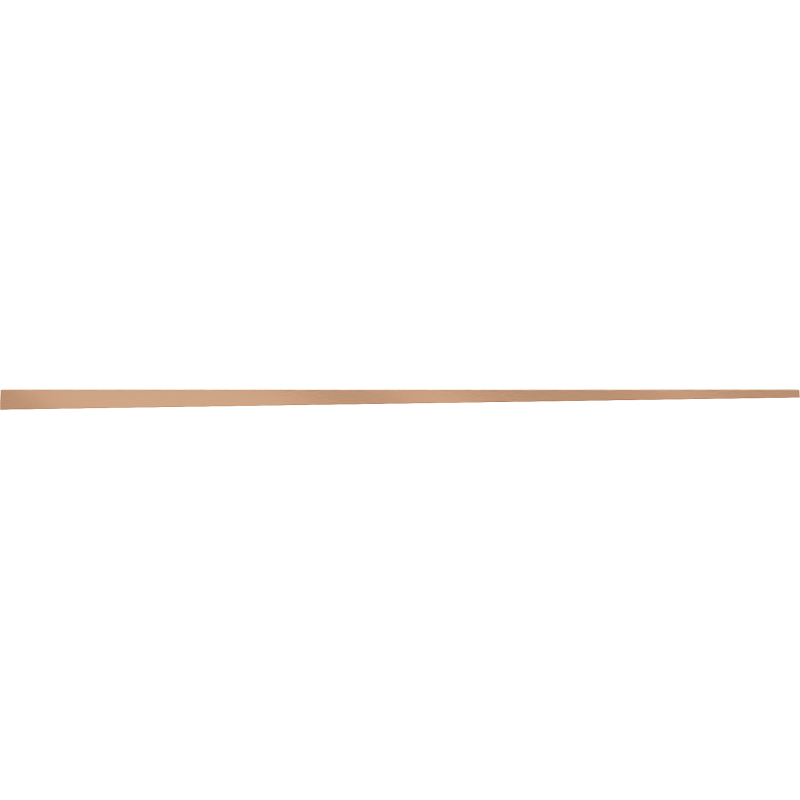 Mexen Line-B Abschlussprofil für Glas 120 cm rechts, gebürstetes Kupfer - 186504120R