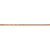 Mexen Line-B Abschlussprofil für Glas 120 cm rechts, gebürstetes Kupfer - 186504120R