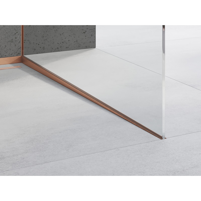 Mexen Line-B Gefälleleiste für Glas 180 cm rechts, gebürstetes Kupfer - 186504180R