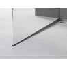 Mexen Line-B Gefälleleiste für Glas 120 cm links, gun grau gebürstet - 186604120L