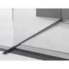 Mexen Line-B Abfallprofil für Glas 180 cm links, gebürstet Gun Gray - 186604180L