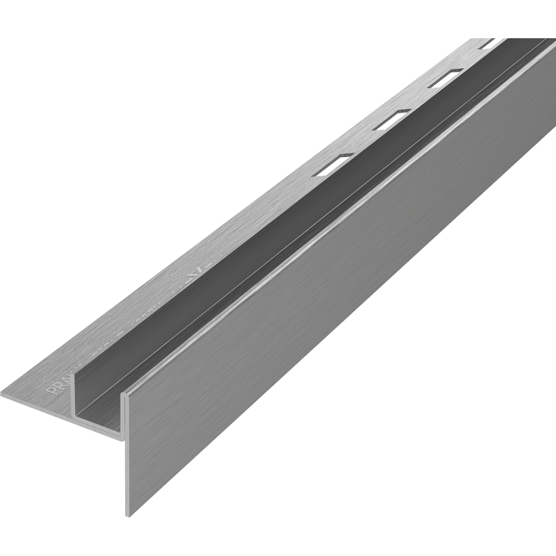 Mexen Line-B Gefälleleiste für Glas 120 cm rechts, gebürstetes Gun Gray - 186604120R