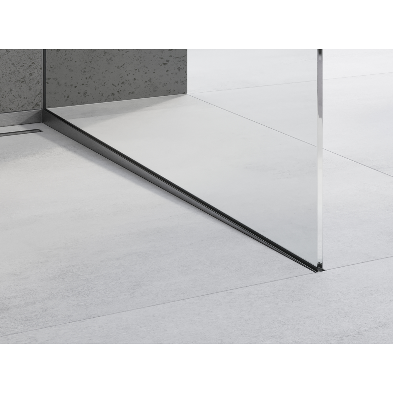 Mexen Line-B Gefälleleiste für Glas 180 cm rechts, gun gray gebürstet - 186604180R