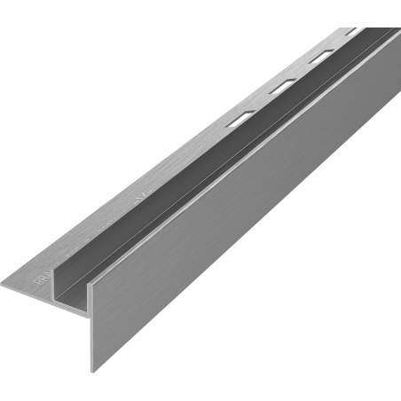 Mexen Line-B Gefälleleiste für Glas 180 cm rechts, gun gray gebürstet - 186604180R