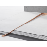 Mexen Line-B Bodenfliesen-Schrägprofil 120 cm links, gebürstetes Kupfer - 186501120L