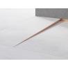 Mexen Line-B Bodenfliesen-Schrägprofil 120 cm links, gebürstetes Kupfer - 186501120L