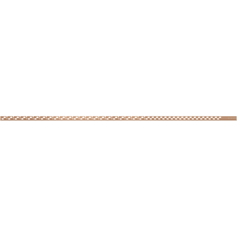 Mexen Line-B abfallende Bodenleiste 180 cm links, gebürstetes Kupfer - 186501180L