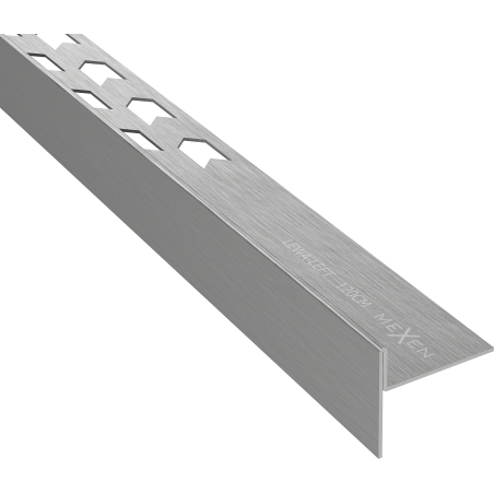 Mexen Line-B Bodenabfallleiste 120 cm links, gun gray gebürstet - 186601120L