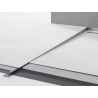 Mexen Line-B Bodenabfallleiste 120 cm links, gun gray gebürstet - 186601120L