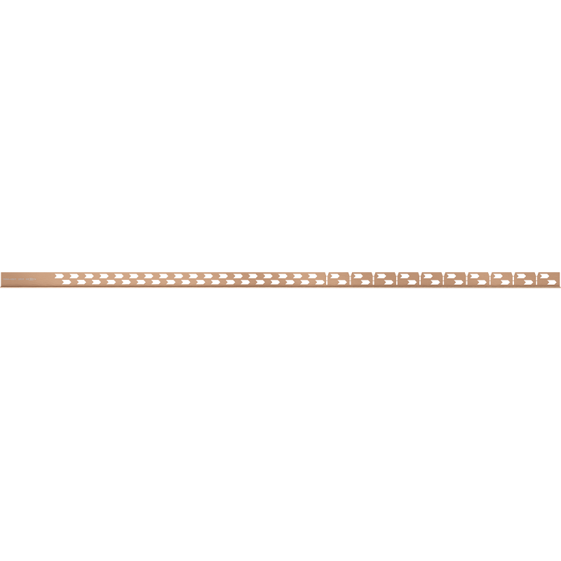 Mexen Line-B Fußboden-Abschlussleiste 120 cm rechts, gebürstetes Kupfer - 186501120R
