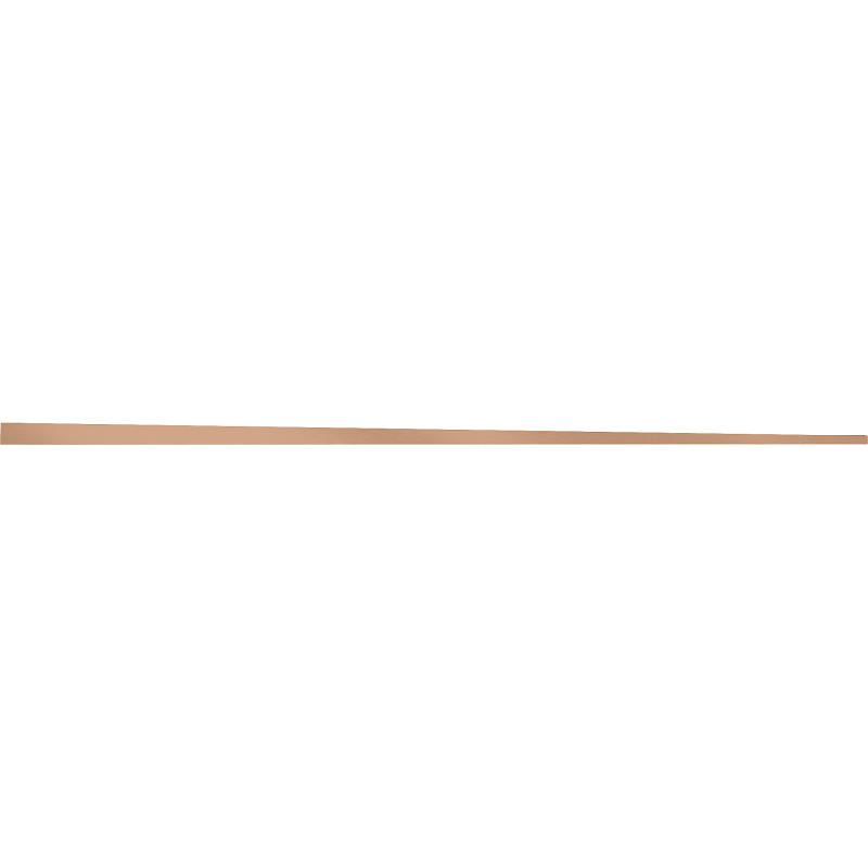 Mexen Line-B Fußboden-Abschlussleiste 120 cm rechts, gebürstetes Kupfer - 186501120R