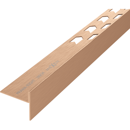 Mexen Line-B Bodenabfallleiste 180 cm rechts, gebürstetes Kupfer - 186501180R