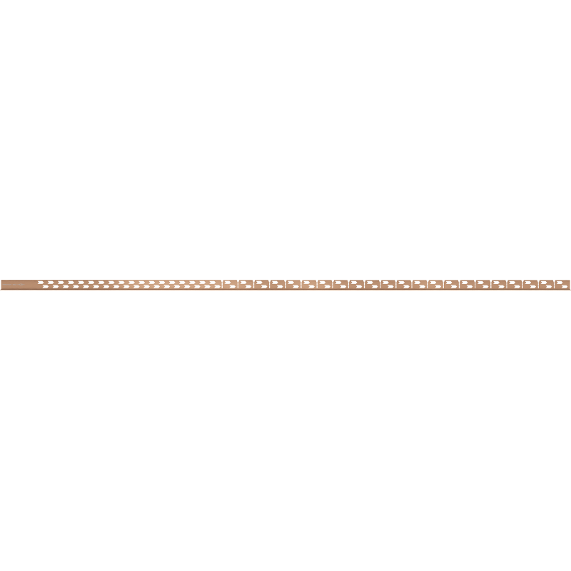 Mexen Line-B Bodenabfallleiste 180 cm rechts, gebürstetes Kupfer - 186501180R