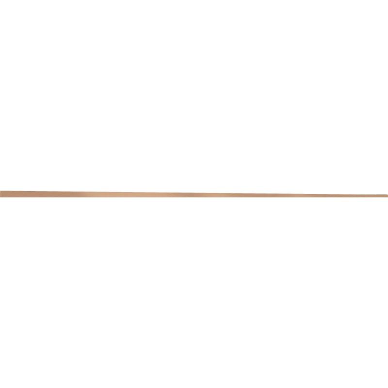 Mexen Line-B Bodenabfallleiste 180 cm rechts, gebürstetes Kupfer - 186501180R