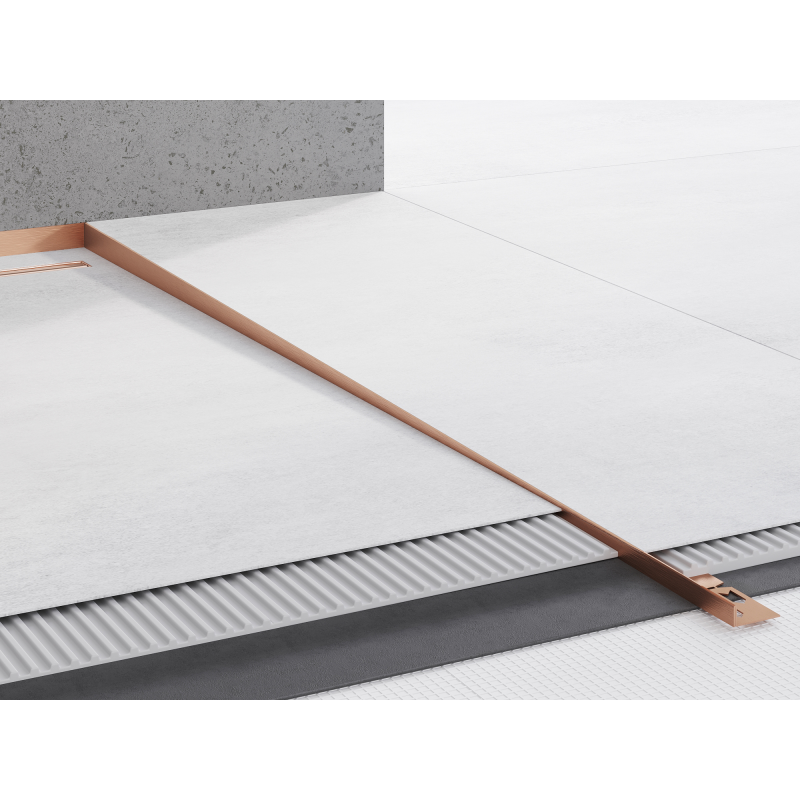 Mexen Line-B Bodenabfallleiste 180 cm rechts, gebürstetes Kupfer - 186501180R