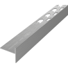Mexen Line-B Boden-Abschlussleiste 120 cm rechts, Gun Grey gebürstet - 186601120R