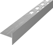 Mexen Line-B Boden-Abschlussleiste 120 cm rechts, Gun Grey gebürstet - 186601120R