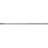 Mexen Line-B Boden-Abschlussleiste 120 cm rechts, Gun Grey gebürstet - 186601120R