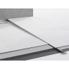 Mexen Line-B Boden-Abschlussleiste 120 cm rechts, Gun Grey gebürstet - 186601120R