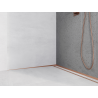 Mexen Line-B Wandabschlussschiene 180 cm links, gebürstetes Kupfer - 186502180L