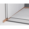 Mexen Line-B Wandabschlussschiene 180 cm links, gebürstetes Kupfer - 186502180L