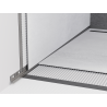 Mexen Line-B Wandseitige Gefälleleiste 120 cm links, gun gray gebürstet - 186602120L
