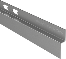 Mexen Line-B wandseitige Gefälleleiste 180 cm links, gebürstetes Gun Gray - 186602180L