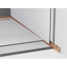 Mexen Line-B Wandnahe Gefällleiste 120 cm rechts, gebürstetes Kupfer - 186502120R