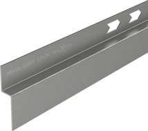 Mexen Line-B Wandabschlussleiste 120 cm rechts, gebürstetes Gun Gray - 186602120R