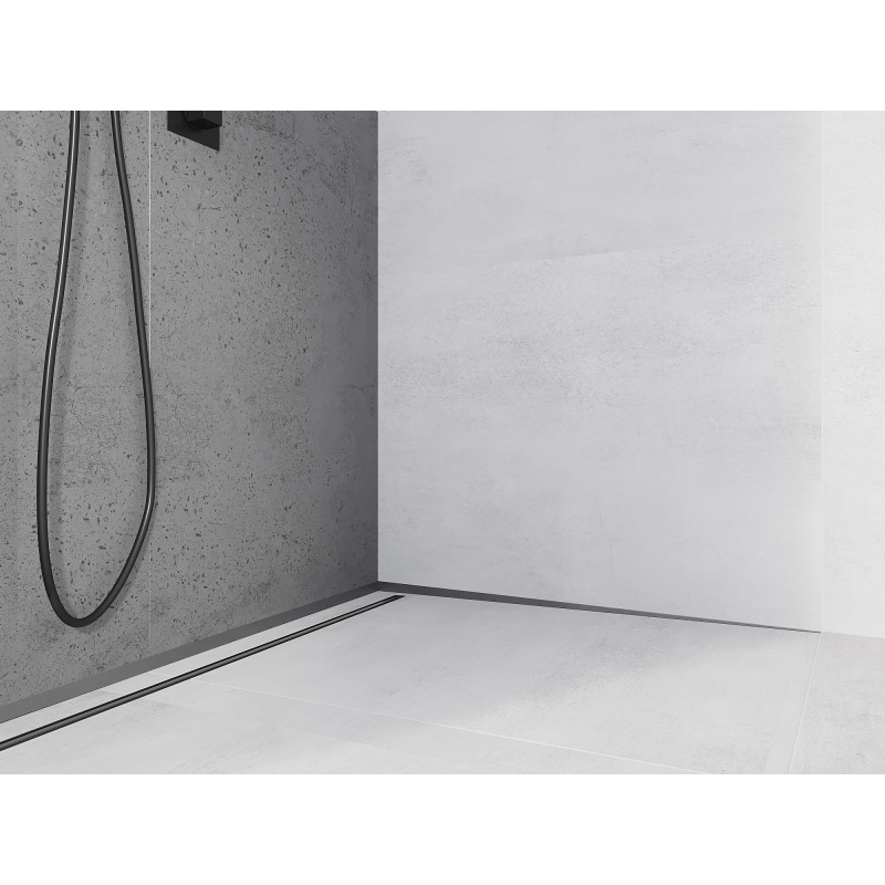 Mexen Line-B Wand-Duschleiste 180 cm rechts, gun gray gebürstet - 186602180R