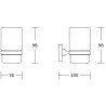 Mexen Rufo Zahnputzbecher, Chrom - 7050938-00