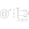 Mexen Kai Duschhalter, gold - 79351-50