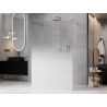 Mexen Kioto Freistehende Duschwand 130 x 200 cm, ombre weiß 8 mm, roségold - 800-130-002-60-86