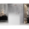 Mexen Kioto Freistehende Duschwand 150 x 200 cm, Ombre Weiß 8 mm, Roségold - 800-150-002-60-86