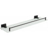 Mexen Rufo schwebendes Glasregal, schwarz - 7050937-70
