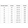 Mexen Lunar L Duschwand Walk-in rechts 110 x 200 cm, transparent 8 mm, gun grau gebürstet - 830L-110-000-66-00-P