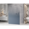 Mexen Kioto freistehende Duschwand 110 x 200 cm, ombre blau 8 mm, Chrom - 800-110-002-01-46