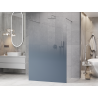 Mexen Kioto freistehende Duschwand 140 x 200 cm, blaue Ombre 8 mm, Chrom - 800-140-002-01-46