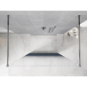 Mexen Kioto freistehende Duschwand 130 x 200 cm, blaues Ombre 8 mm, Chrom - 800-130-002-01-46