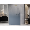 Mexen Kioto Freistehende Duschwand 150 x 200 cm, ombre blau 8 mm, gold - 800-150-002-50-46