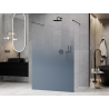 Mexen Kioto freistehende Duschwand 110 x 200 cm, blaues Ombre 8 mm, schwarz - 800-110-002-70-46