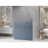 Mexen Kioto freistehende Duschwand 110 x 200 cm, ombre blau 8 mm, gebürsteter Nickel - 800-110-002-97-46
