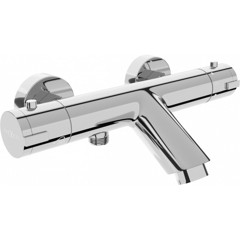 Mexen Kai thermostatische Badewannenarmatur, Chrom - 77300-00