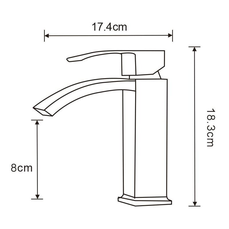 Mexen Libra Waschtischarmatur, schwarz - 745100-70