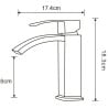 Mexen Libra Waschtischarmatur, schwarz - 745100-70