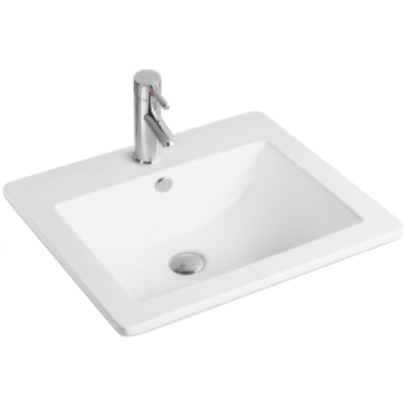 Mexen Lora Einbauwaschbecken 53 x 46 cm, weiß - 25365300
