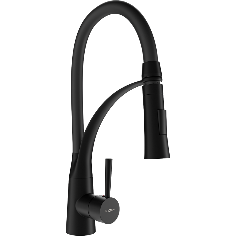 Mexen Aster Küchenarmatur, schwarz - 73450-70