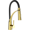 Mexen Aster Küchenarmatur, gold/schwarz - 73450-57